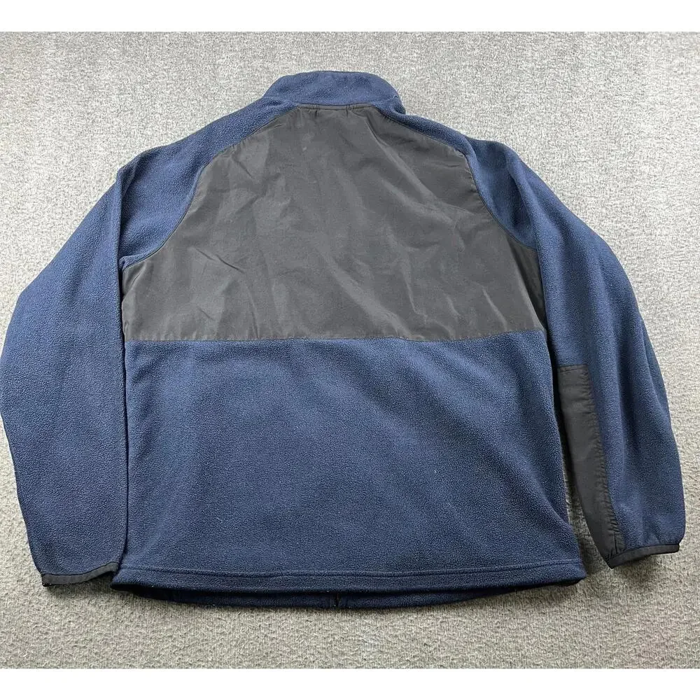 Gear for Sports Men's Navy and Black Full-Zip‎ Fleece Jacket Size Medium